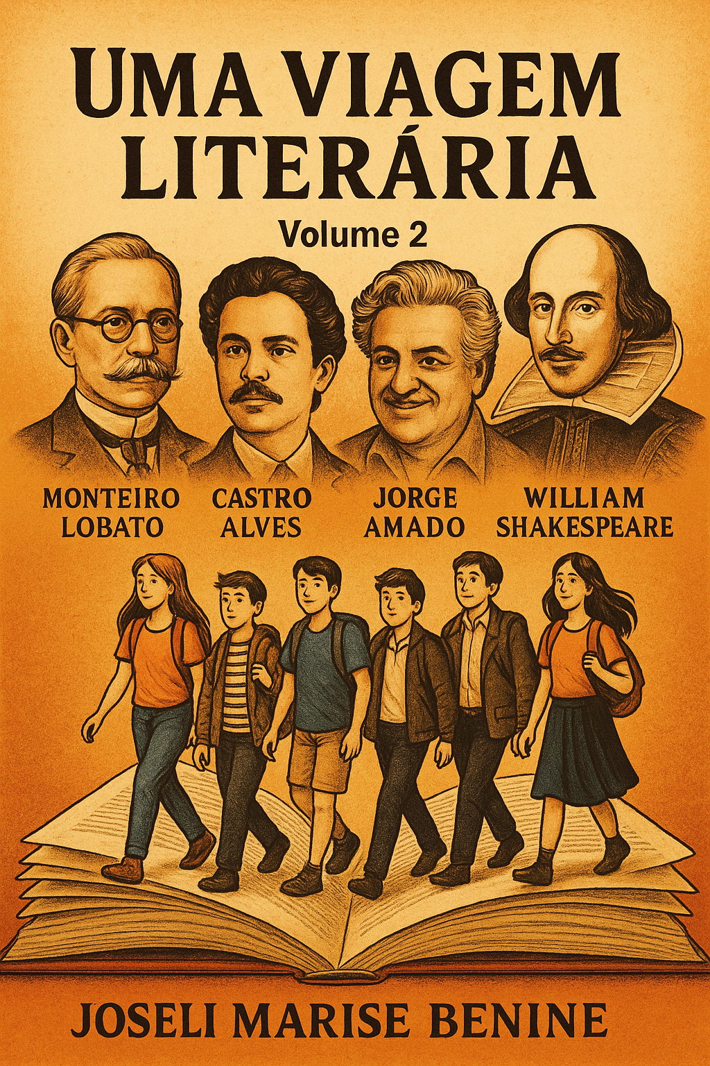 Capa do livro Uma Viagem Literária - vol. 2