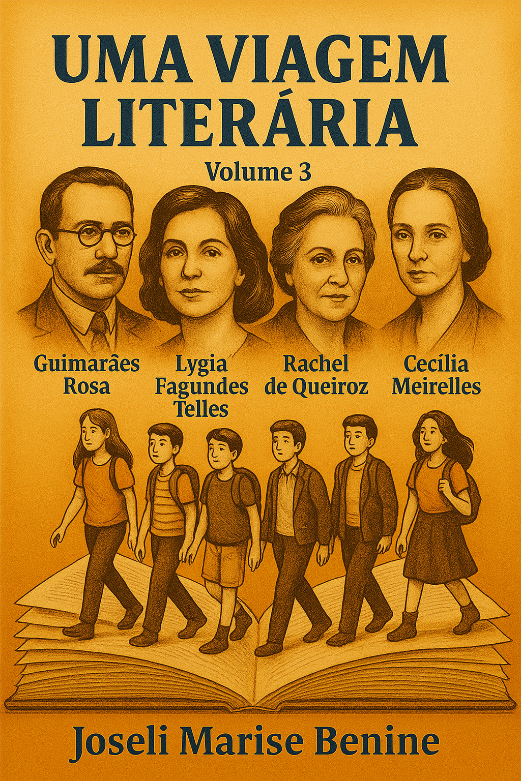 Capa do livro Uma Viagem Literária - vol. 3